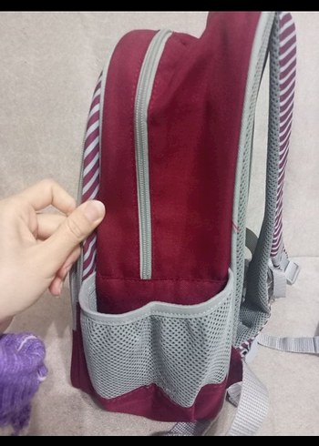 Bordo-Gri Çocuk Okul Çantası BiLFEN - Görsel 3