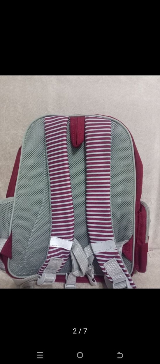 Bordo-Gri Çocuk Okul Çantası BiLFEN - Görsel 2