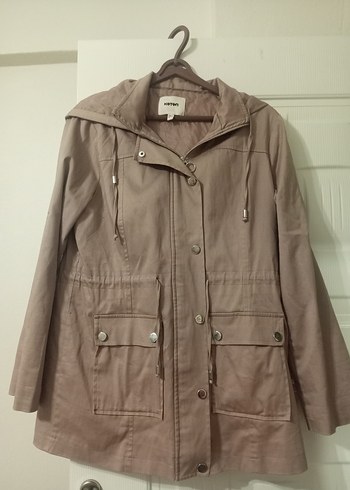 Bej Kadın Süet Midi Ceket - Görsel 4