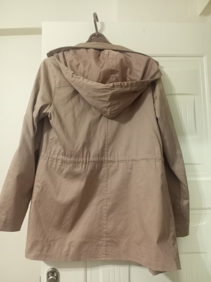 Bej Kadın Süet Midi Ceket - Görsel 3