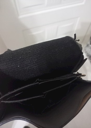 Kemer Tokalı Siyah Deri Kadın Çanta - Görsel 4