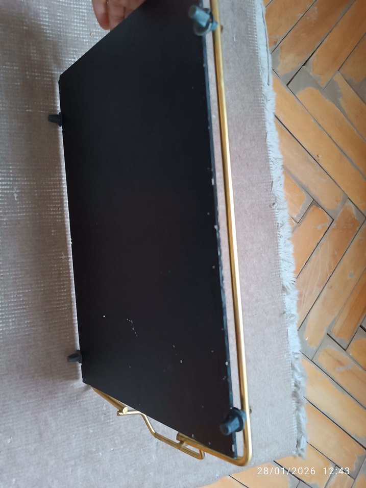 Vintage Renkli Bohem Cam Tepsi - Görsel 4