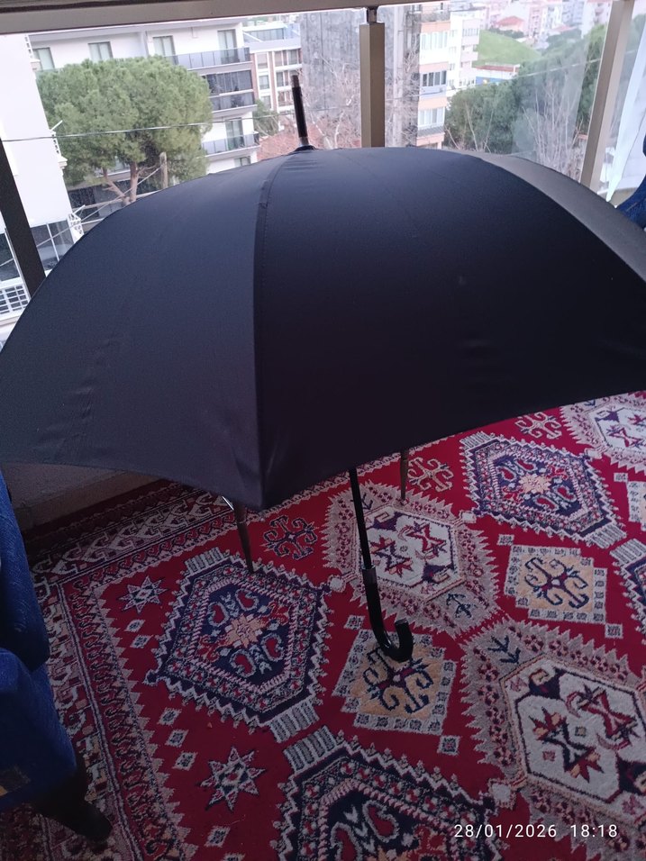Siyah Gotik Şemsiye - Görsel 2
