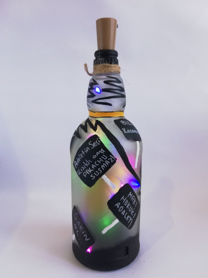 Pikachu el boyama şişe aydınlatıcı - Görsel 4