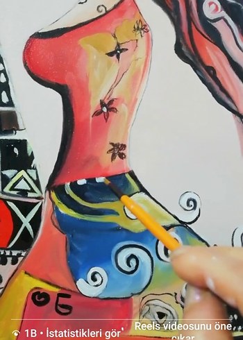 YAĞLI BOYA TABLO ÖPÜCÜK - Görsel 3