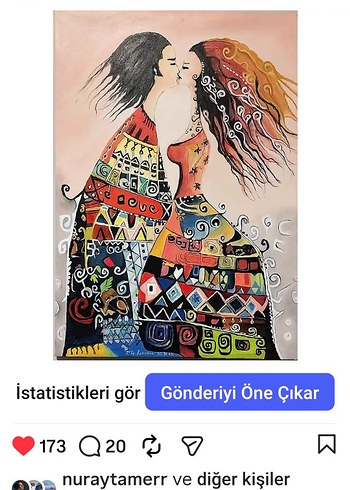 YAĞLI BOYA TABLO ÖPÜCÜK - Görsel 2