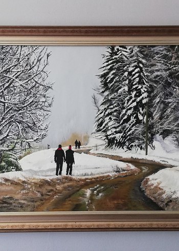 YAĞLI BOYA TABLO BOLU MANZARA - Görsel 3