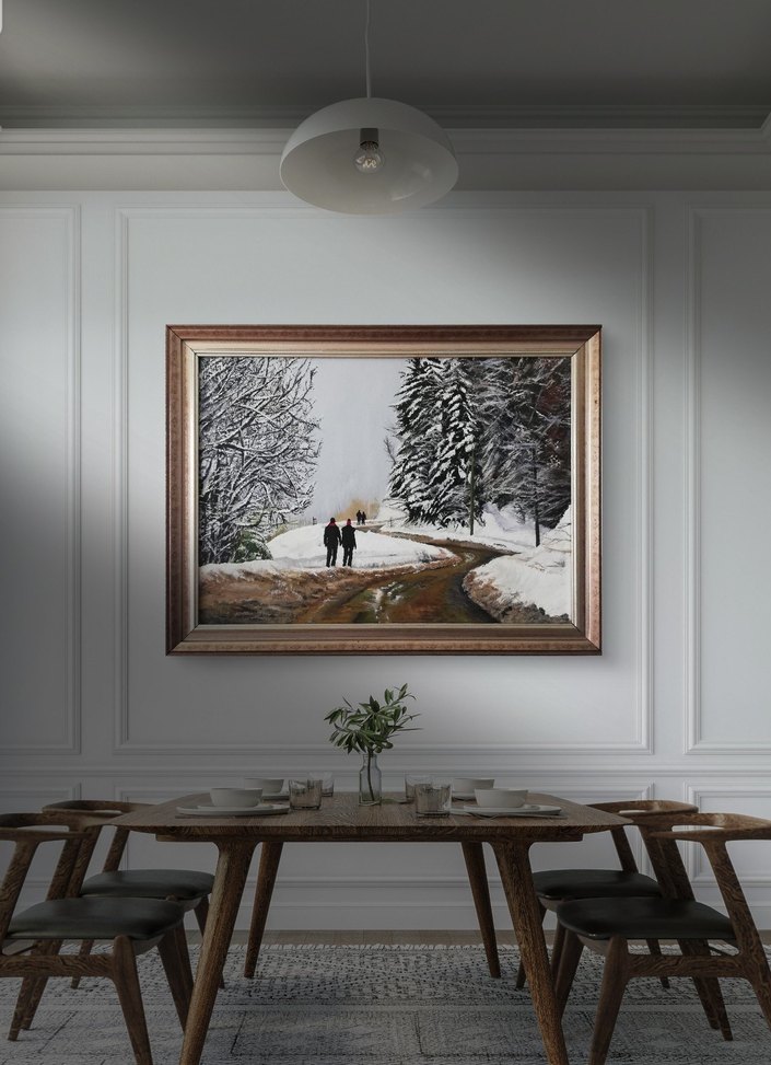 YAĞLI BOYA TABLO BOLU MANZARA - Görsel 5