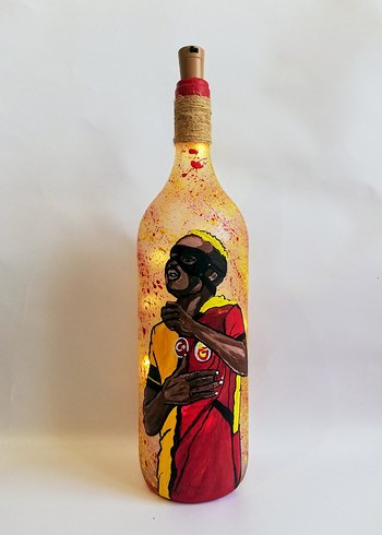 Galatasaray Osimhen temalı ışıklı şişe - Görsel 5