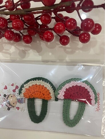 Beden El yapımı örme çıtçıtlı toka