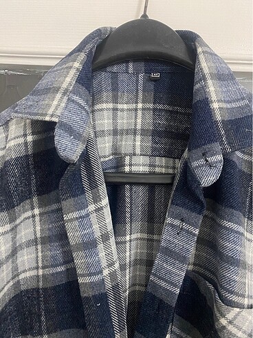 Mavi kareli M beden gömlek - Görsel 2