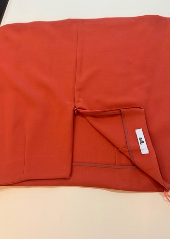 Turuncu düz Mini Etek - Görsel 6