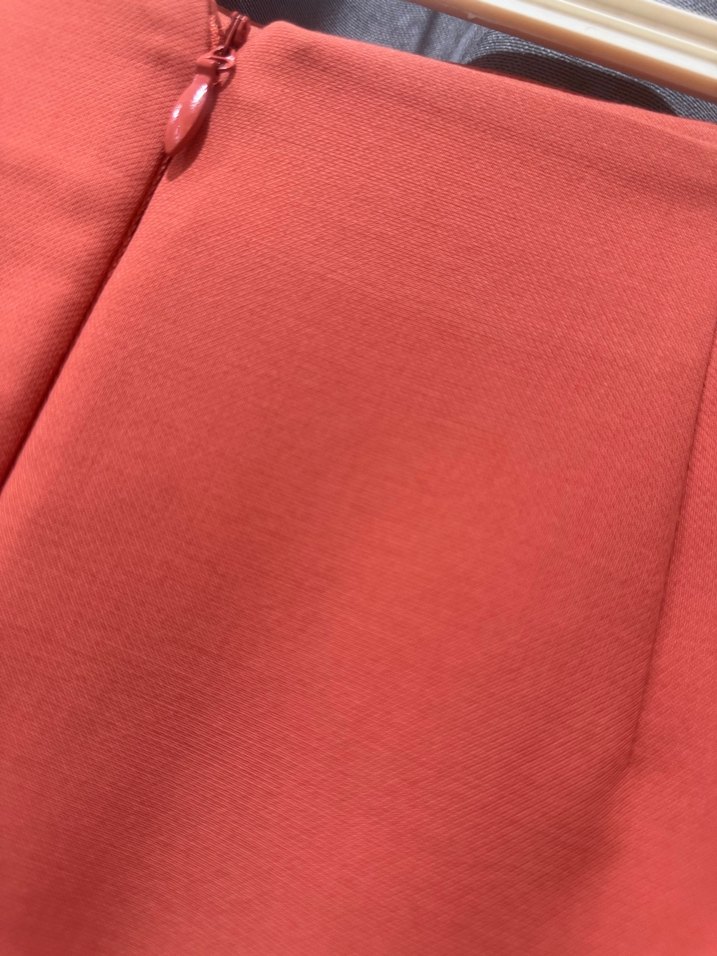 Turuncu düz Mini Etek - Görsel 3