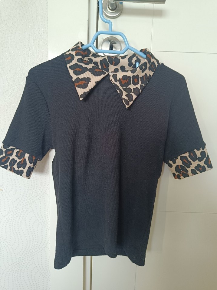 Kahverengi Leopar Desenli Kedi Yakası - Görsel 2