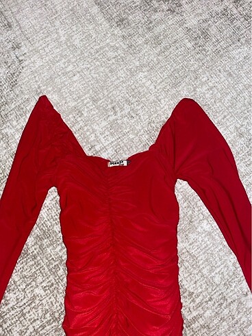 s Beden Kırmızı bodycon elbise