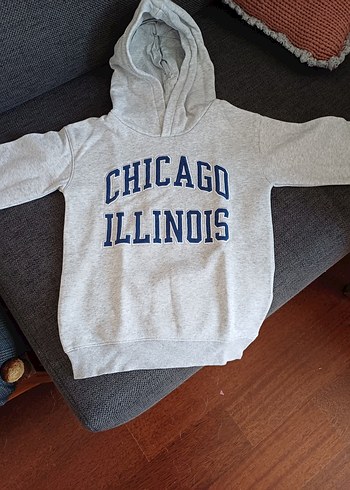 Erkek cocuk Kapüşonlu Gri Sweatshirt
