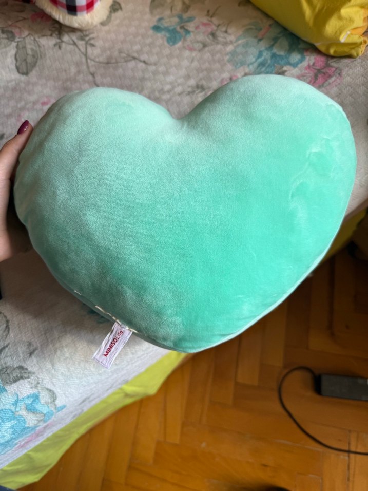 peluş kalp şeklinde yastık - Görsel 2