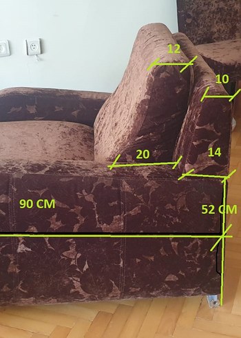 Kahverengi koltuk - Görsel 13