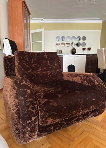 Kahverengi koltuk - Görsel 2