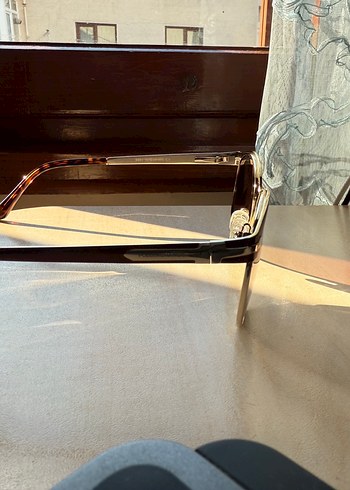 Şeffaf Kahverengi Kadın Güneş Gözlüğü - Görsel 4