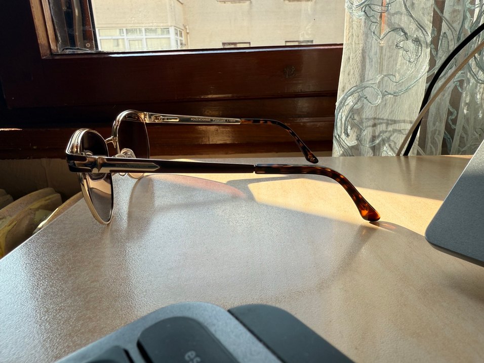 Şeffaf Kahverengi Kadın Güneş Gözlüğü - Görsel 5