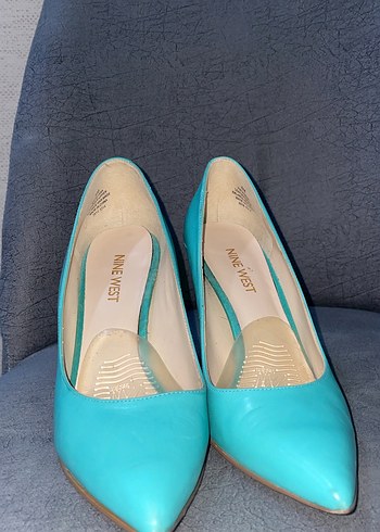 Mavi Kadın Stiletto Topuklu Ayakkabı - Görsel 3