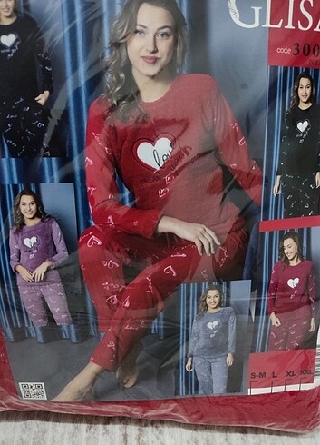 xl Beden Bayan ve çocuk Polar pijama