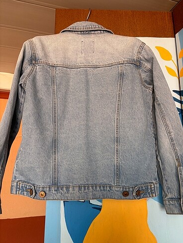 m Beden mavi Renk Bershka kot ceket