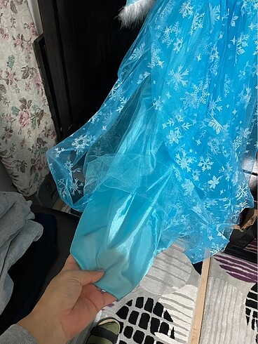 5 Yaş Beden mavi Renk Elsalı elbise