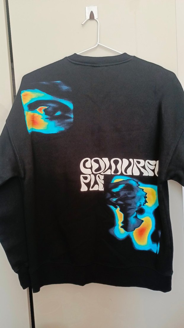 Zara Siyah Baskılı Sweatshirt - Görsel 2