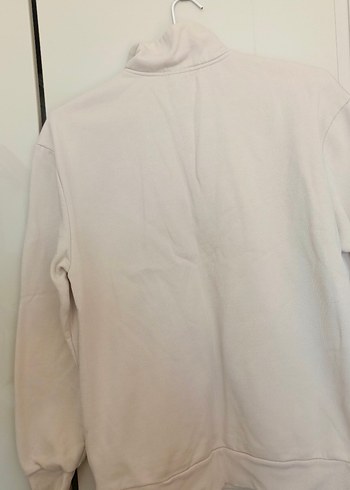 Bej Yarım Fermuarlı sweatshirt - Görsel 4