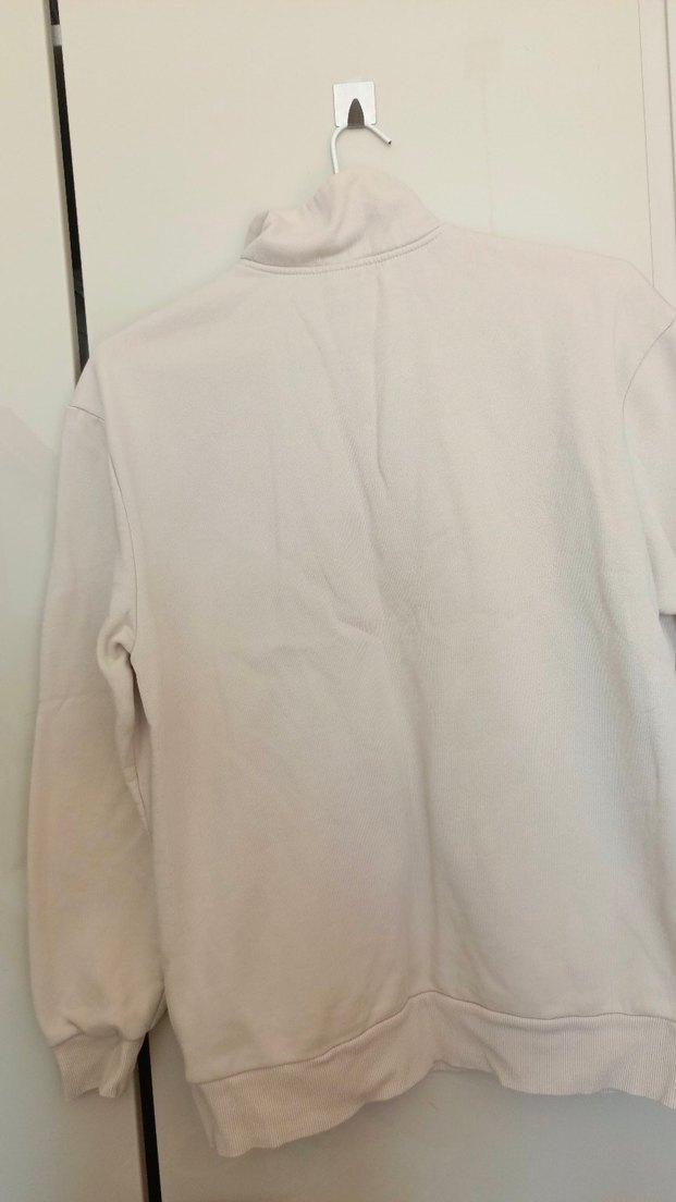 Bej Yarım Fermuarlı sweatshirt - Görsel 4