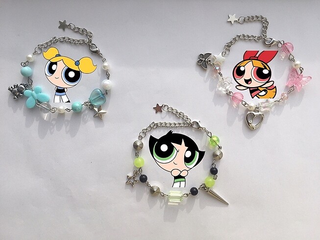 Powerpuff Girls Couple Bileklikleri