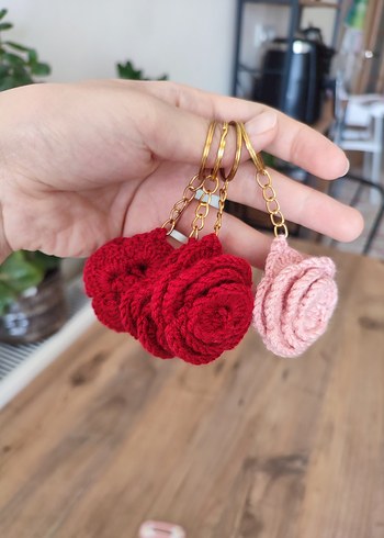 Zara Gül Bohem Anahtarlık