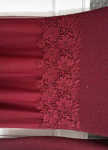 s Beden bordo Renk Abiye 