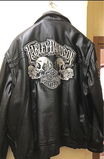 Harley Davidson Harley Davidson ceket orjinal bizon derisindendir 2 defa giydim 