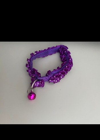 Mor Renkli Kedi Tasması ve Zil - Görsel 2