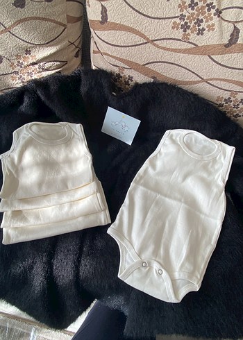 Beyaz Bebek Atlet Çıtçıtlı Body - Görsel 3