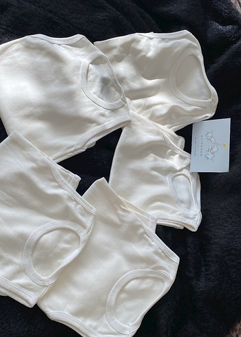 Beyaz Bebek Atlet Çıtçıtlı Body - Görsel 4