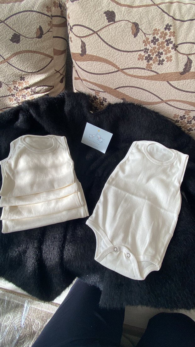 Beyaz Bebek Atlet Çıtçıtlı Body - Görsel 3