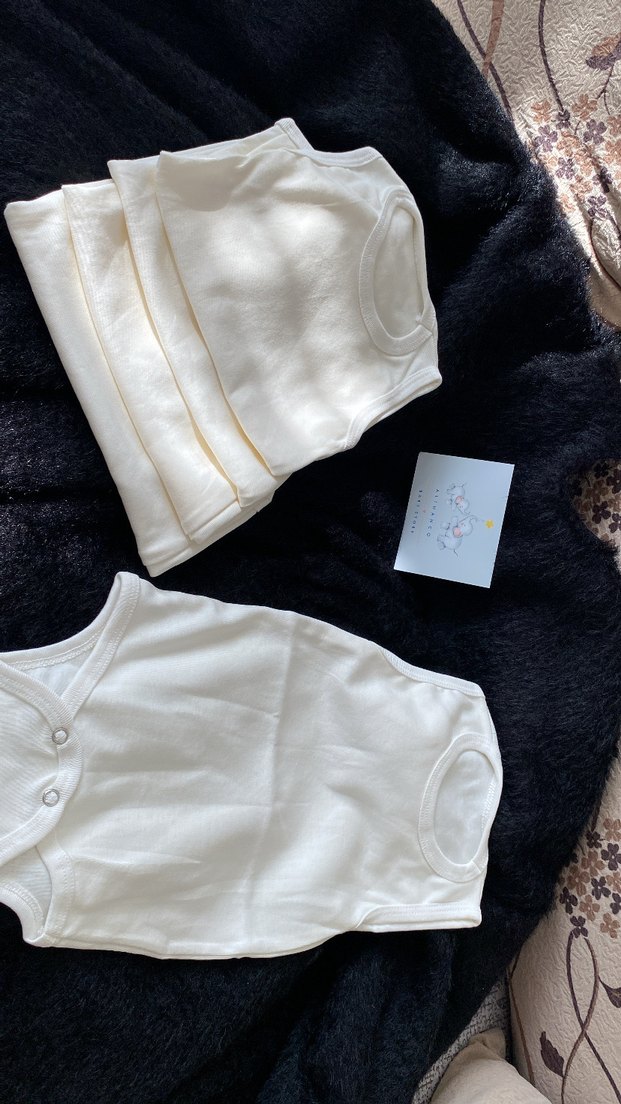 Beyaz Bebek Atlet Çıtçıtlı Body - Görsel 2