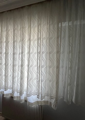 Beyaz tül perde - Görsel 4