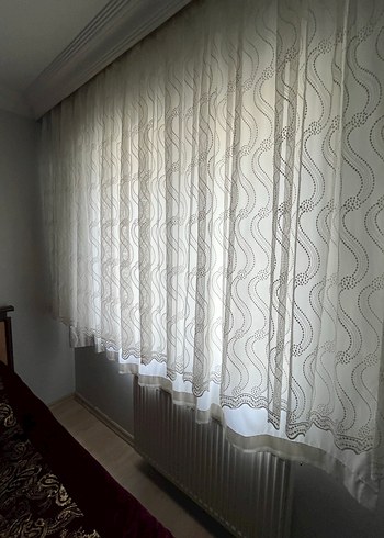 Beyaz tül perde - Görsel 3