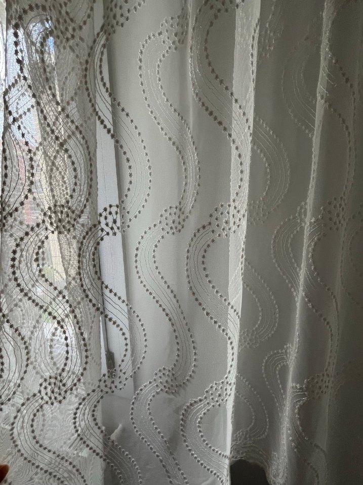 Beyaz tül perde - Görsel 2