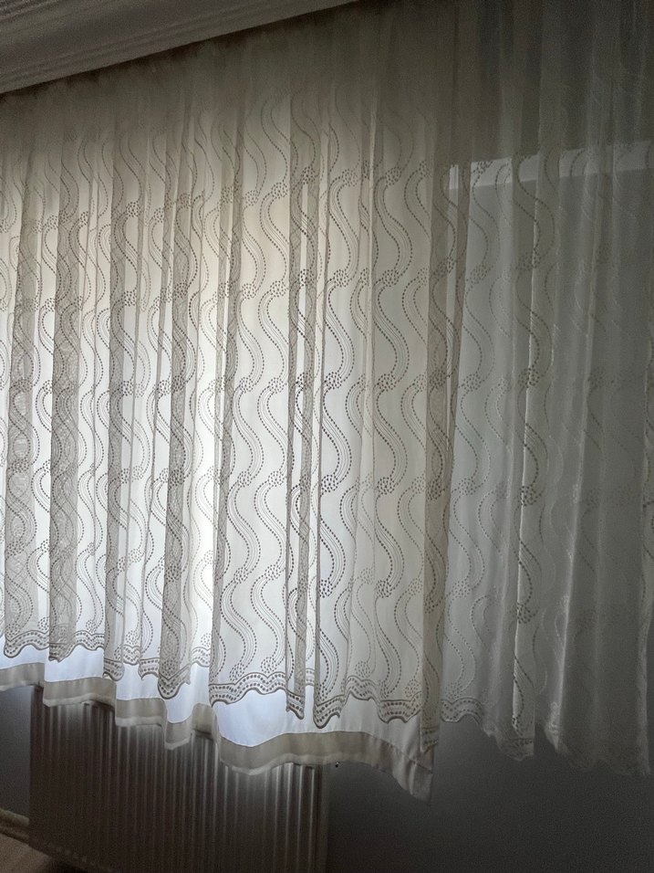 Beyaz tül perde - Görsel 4