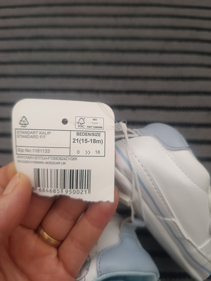 Erkek Bebek Beyaz İlk Adım Ayakkabısı - Görsel 3