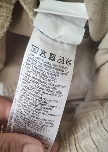 32 Beden ten rengi Renk Bej Rahat Kesim Keten Erkek Pantolon
