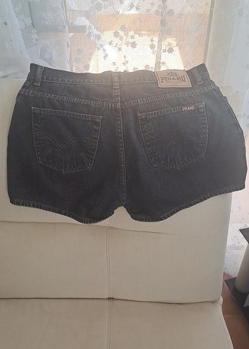 Diğer PISARO JEANS WEAR ITALY Siyah Denim Mini Şort