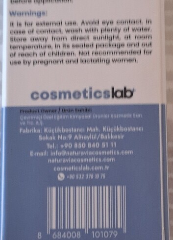 HYALURONİC ACİD NATURAL SERUM 30 ML - Görsel 8