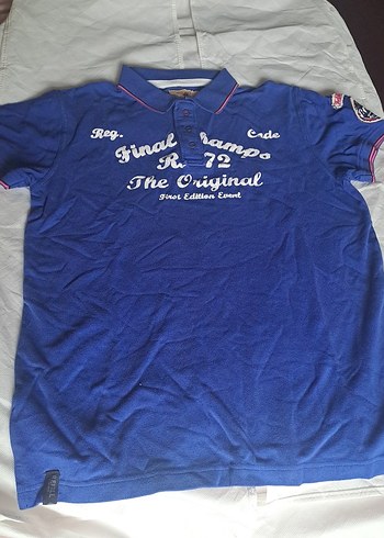 Mavi Renkli Erkek Polo Tişört - Görsel 3